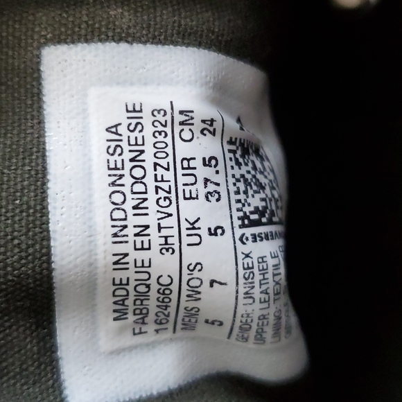 Olive/Army Green Converse Sneakers - Picture 5 of 6